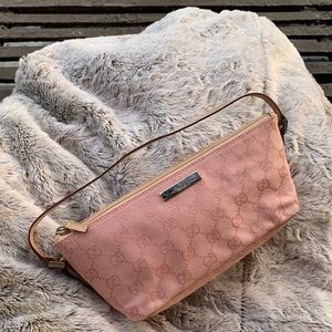 Authentic vintage Gucci monogram mini pochette bag